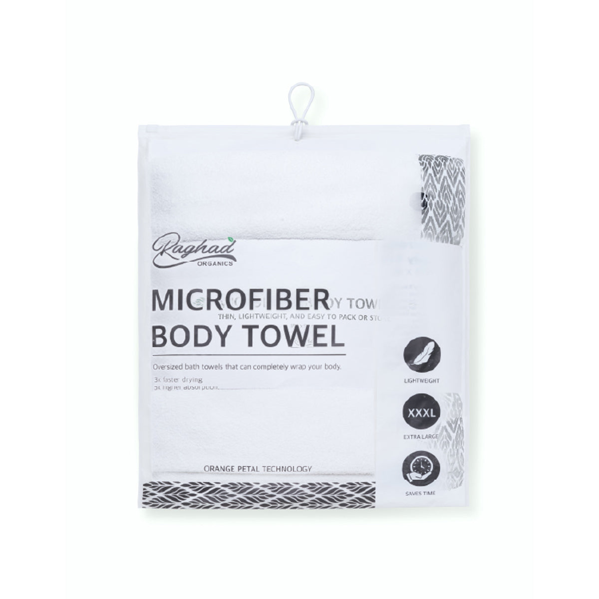 Raghad Organics Orange Petal Body Towel (180*90 cm)